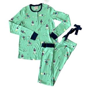 The Beaufort Bonnet Company Mint Green Pajama Set